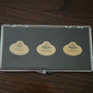 Disney Cast Exclusive - 50th Anniversary Name Tag Replicas Boxed 3 Pin Set